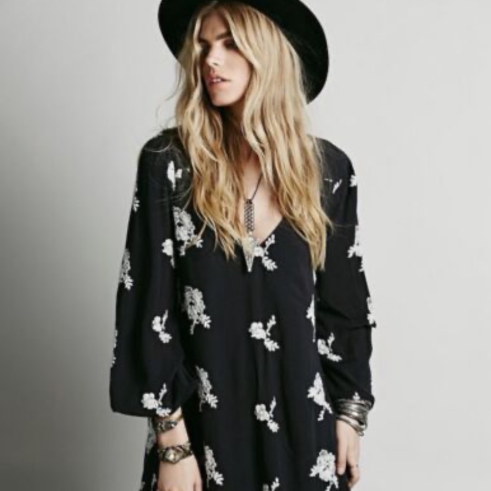 Free people Emma dress in black size small